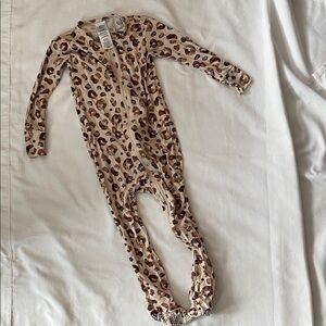 Gerber Brown Leopard Print Kids Footie 18 Months